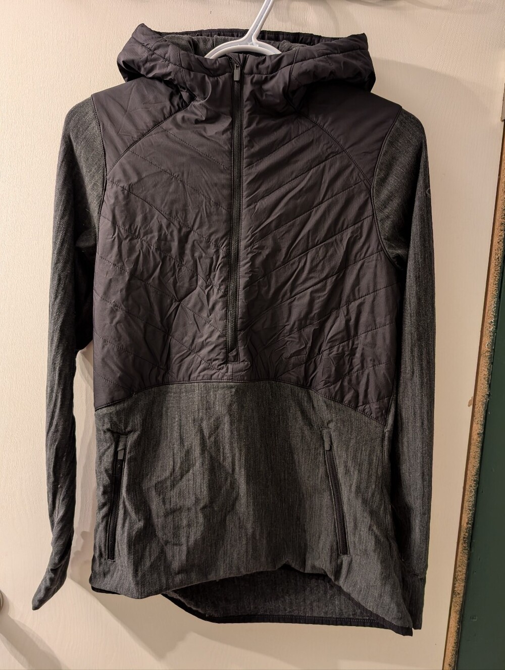 Icebreaker Marinoloft Descender Hybrid Long Sleeve Half Zip, Size L